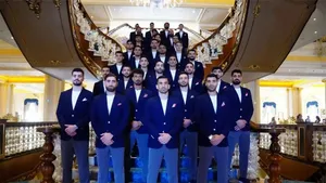 تصاویری از لحظه گرفتن عکس یادگاری تیم ملی پیش از سفر برای جام جهانی